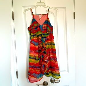 Tie-dye Zip Dress